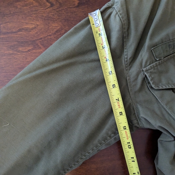 Vintage Army M-65 Field Coat Jacket 70s Sz long small / medium - Picture 8 of 10